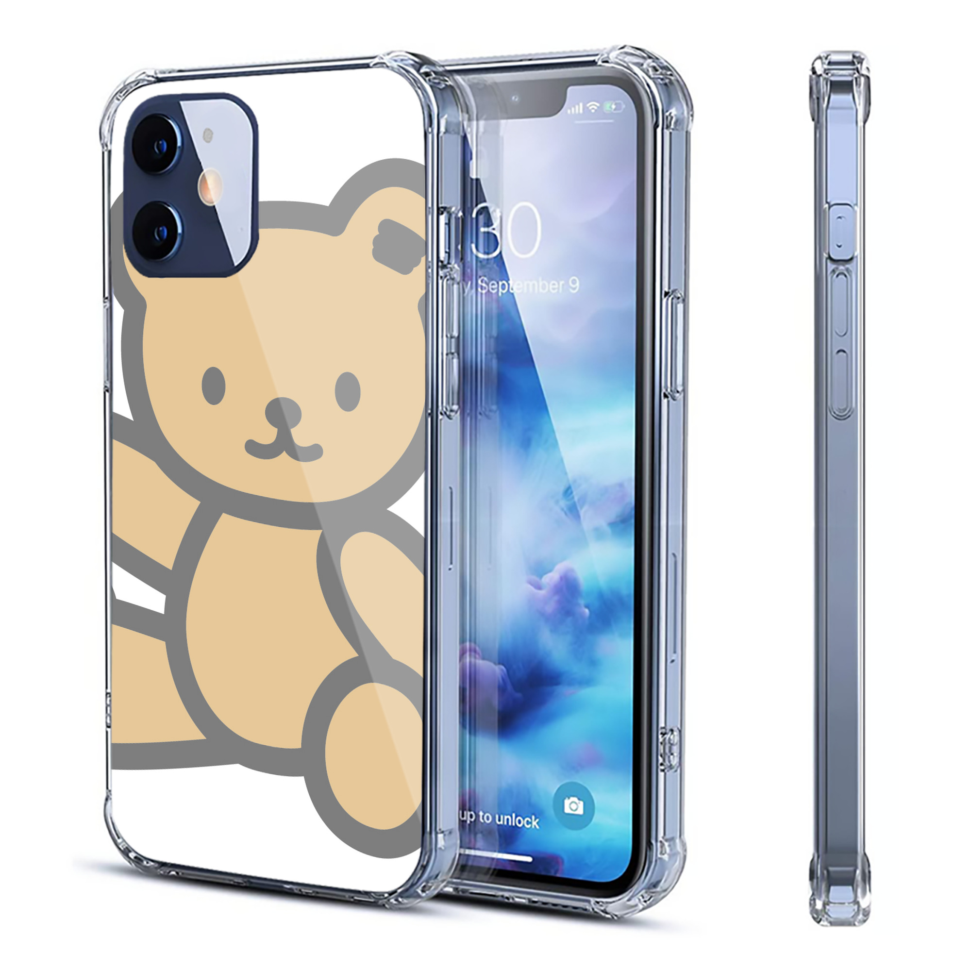 （画像用） Hello Kitty ハローキティ 【iPhone 12シリーズ対応】透明スマホケース（クリアソフトケース）
